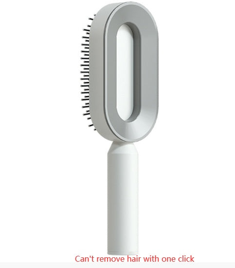 Self Cleaning Hair Brush For Women One-key Cleaning Hair Loss Airbag Massage Scalp Comb Anti-Static Hairbrush-zoom-